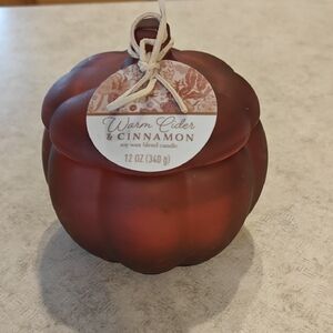 Threshold Warm Cider & Cinnamon Soy Candle - Red